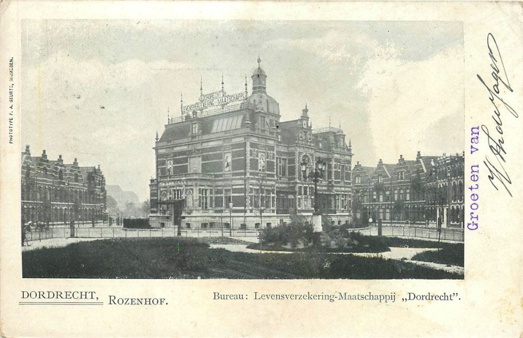 379-070-017 Dordrecht Rozenhof, Verzenden, Voor 1920, Zuid-Holland