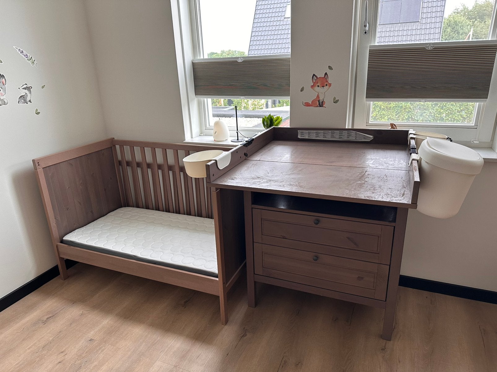 IKEA ledikant en commode te koop, Ophalen, Gebruikt, Ledikant