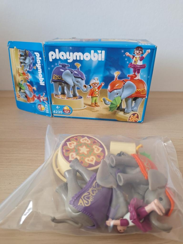 Playmobil Circus Olifanten set 4235 compleet, Ophalen of Verzenden, Zo goed als nieuw