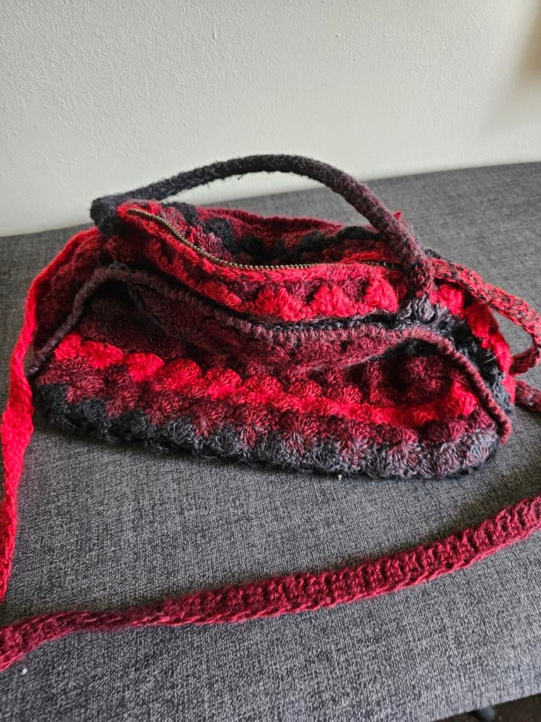 Gehaakte tas met hengsel en rits, Ophalen of Verzenden, Nieuw