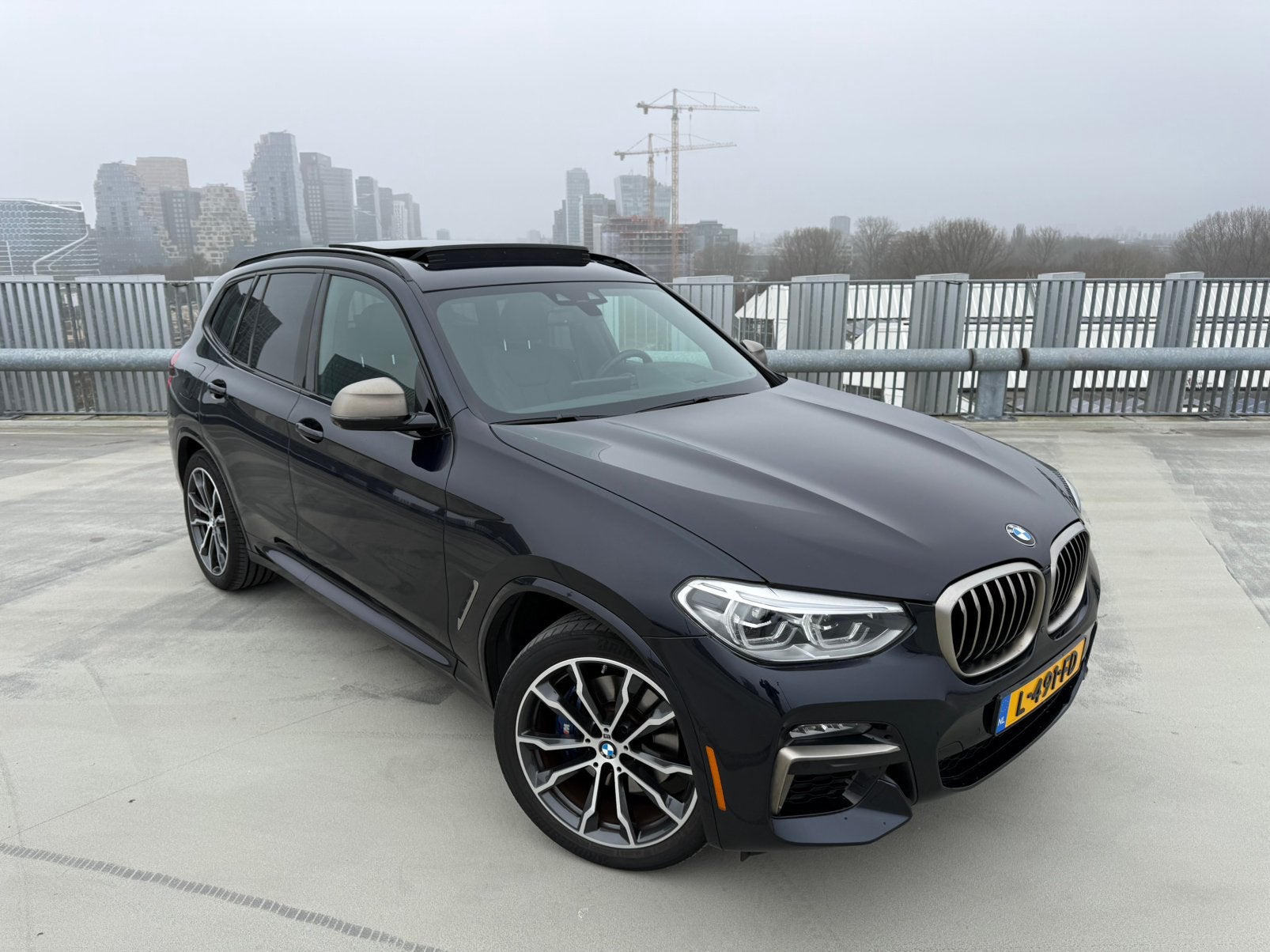 BMW X3 M40I | Dealer Ond| Schade vrij | HUD | Pano | CarPlay, Auto's, BMW, Automaat, Zwart, Lane Keeping Assist, Blauw