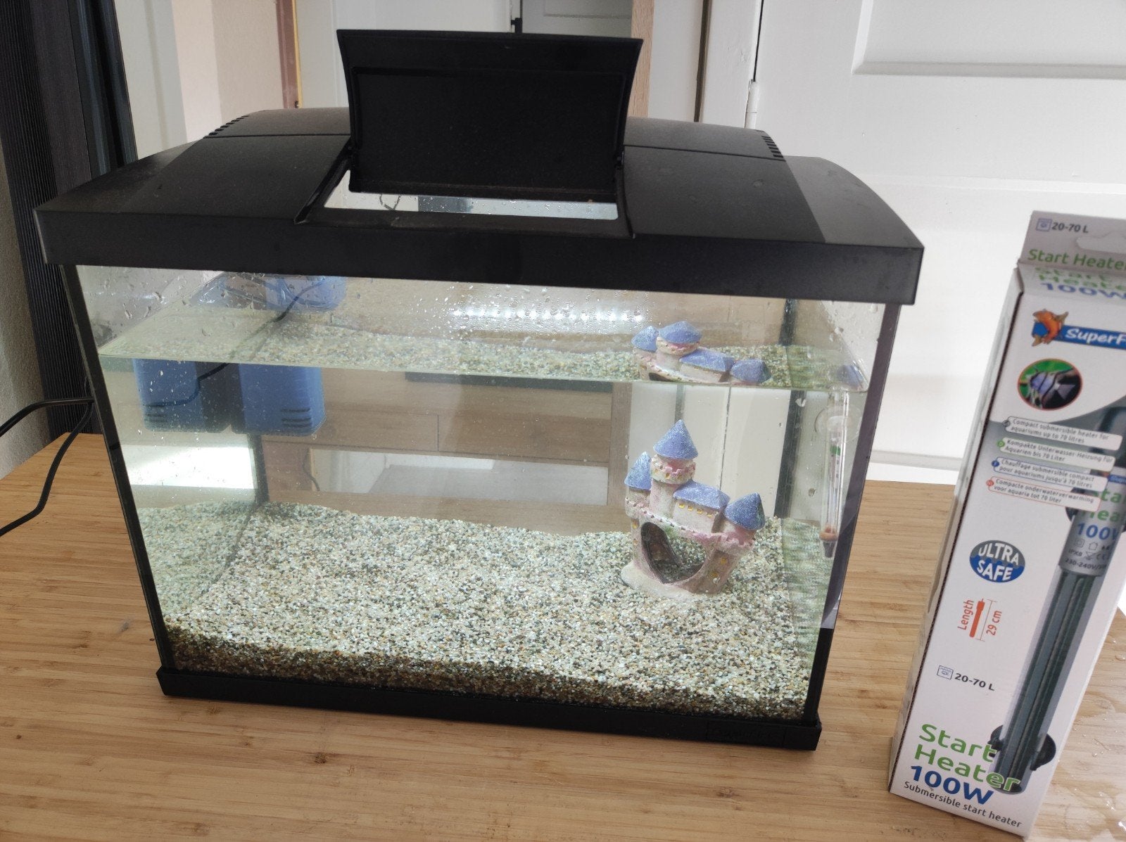 Aquarium 58-30-45 - Superfish, Ophalen, Gebruikt, Inclusief deksel, Leeg aquarium