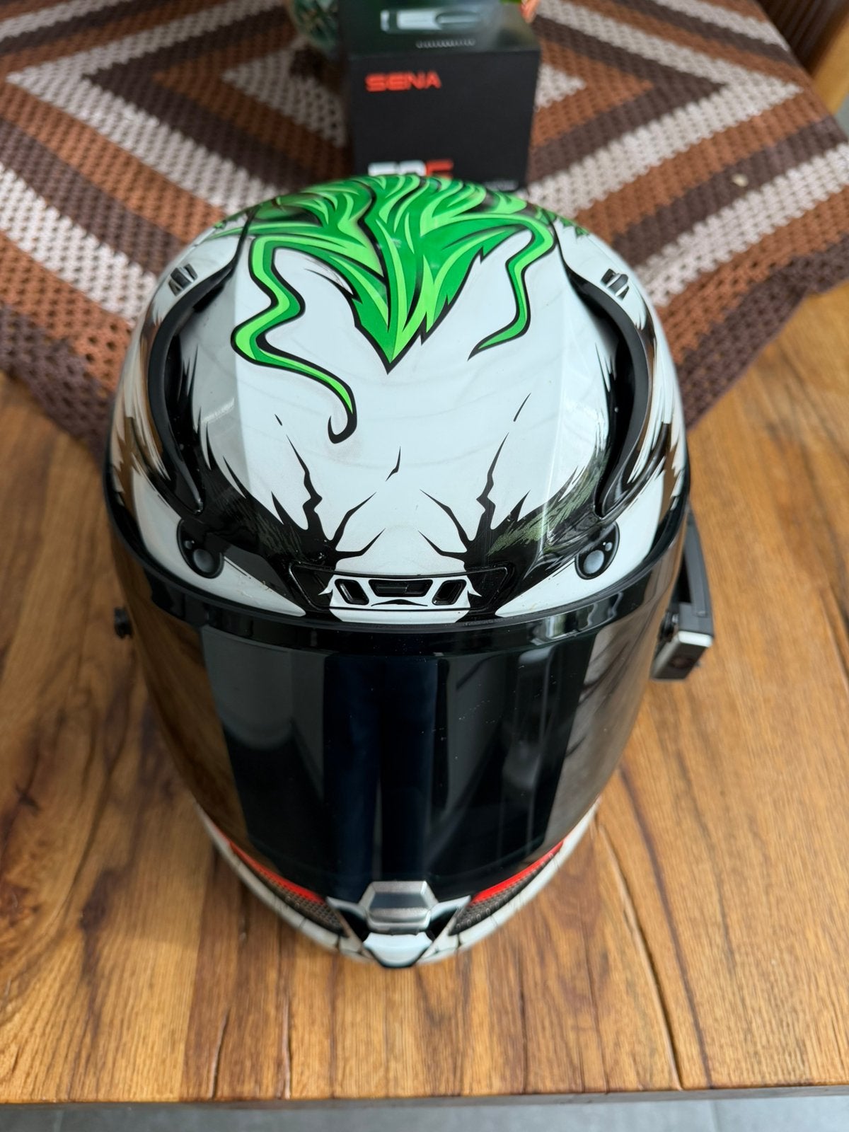 The Joker Helm met sena c50, M, HJC, Ophalen of Verzenden, Integraalhelm