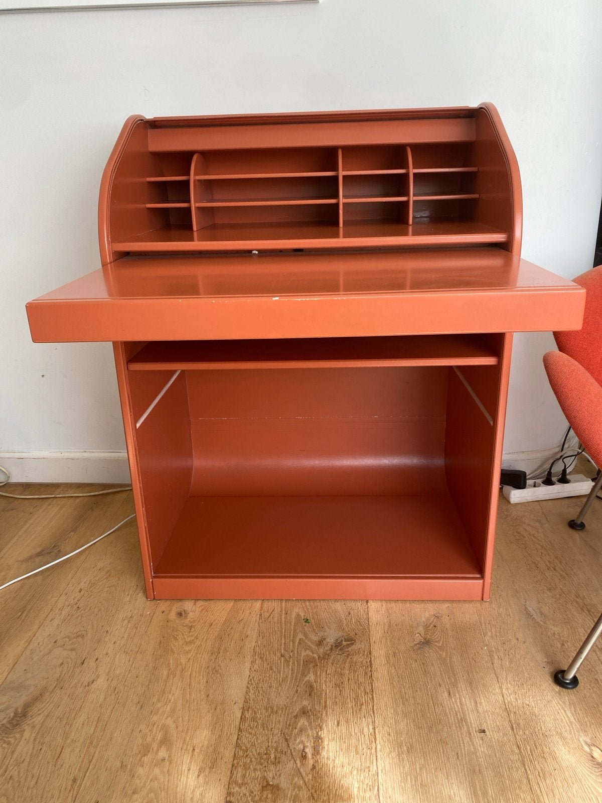 Pastoe Secretaire Oranje/Roest - Vintage Design Meubel, Huis en Inrichting, Ophalen, Gebruikt