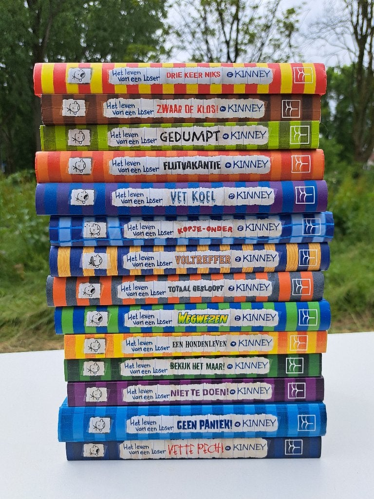 Boeken Het leven van een loser (deel 2 t/m 9, 11 t/m 16), Jeff Kinney, Fictie algemeen, Ophalen of Verzenden, Zo goed als nieuw