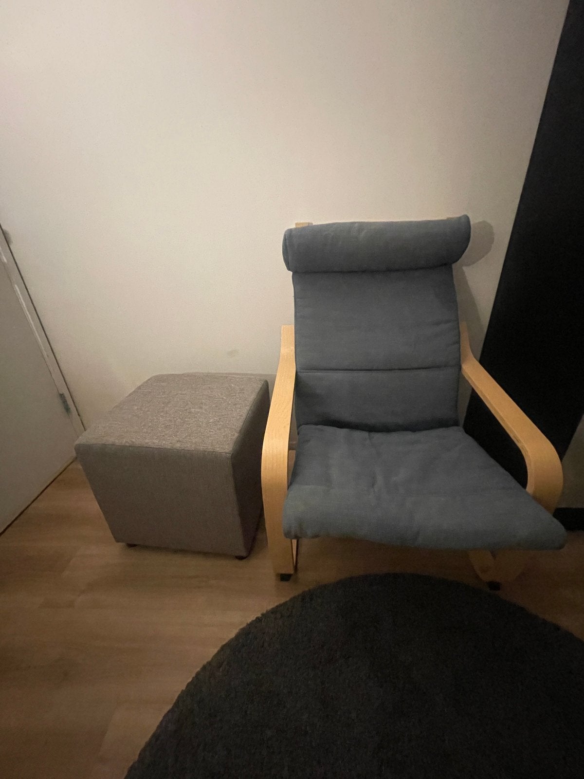 Ikea poang blauw, Ophalen, Gebruikt, Blauw, Eén
