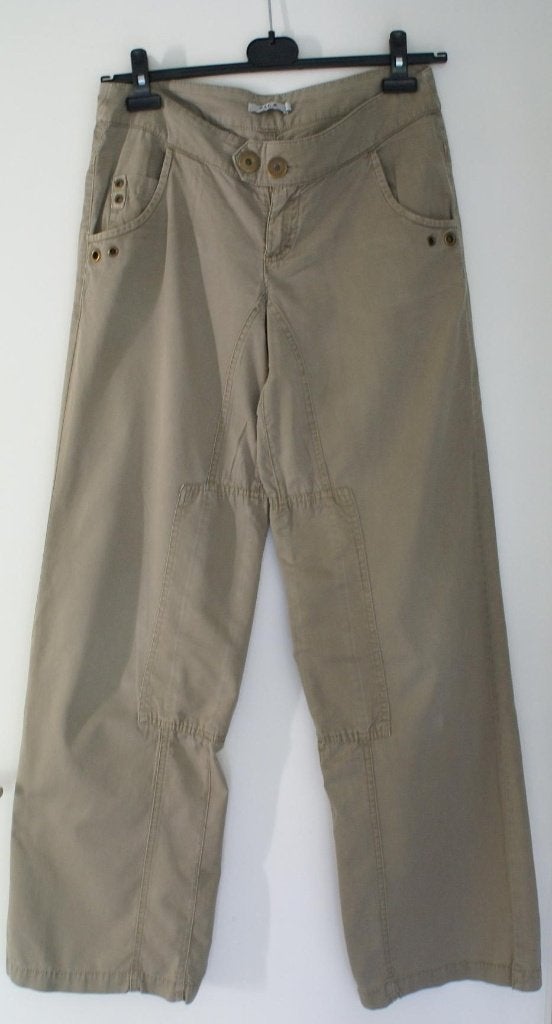 Beige (baggy) broek, merk VILA, maat S., Kleding | Dames, Beige, Vila, Ophalen of Verzenden, Zo goed als nieuw