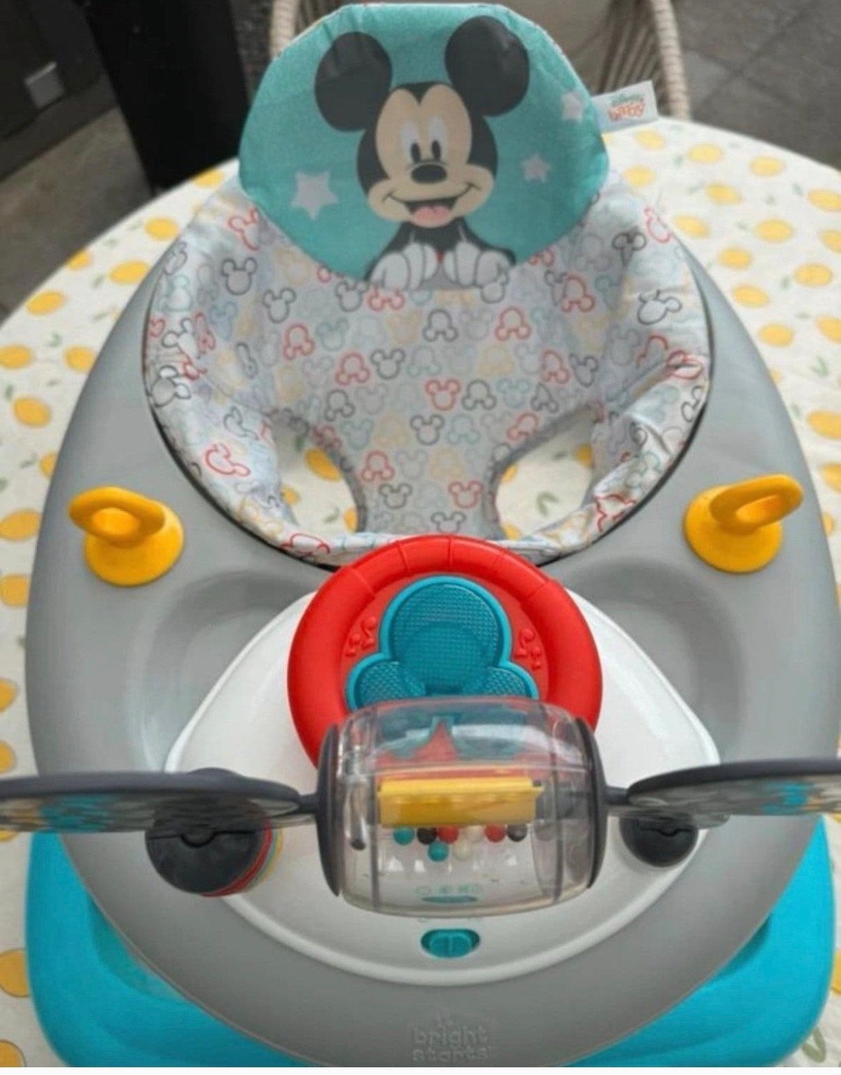 Bright Starts Mickey Mouse Loopstoel, Ophalen, Zo goed als nieuw, Overige typen, Met geluid
