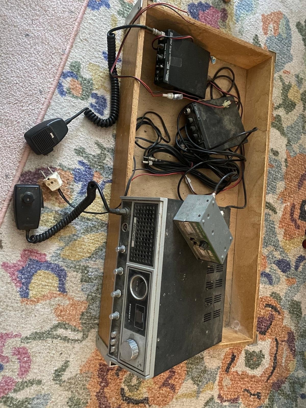 Vintage President Zachary CB-radio met SWR & Watt meter, Telecommunicatie, Zenders en Ontvangers, Ophalen, Gebruikt, Zender en Ontvanger