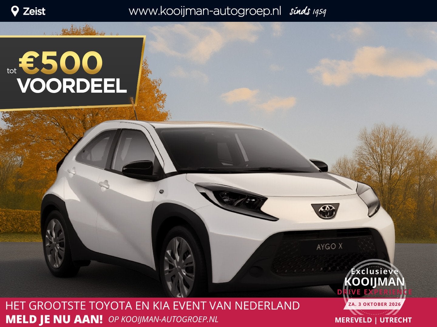Toyota Aygo X 1.0 VVT-i MT Play Private lease vanaf € 249,, Stof, Euro 6, 920 kg, 4 stoelen