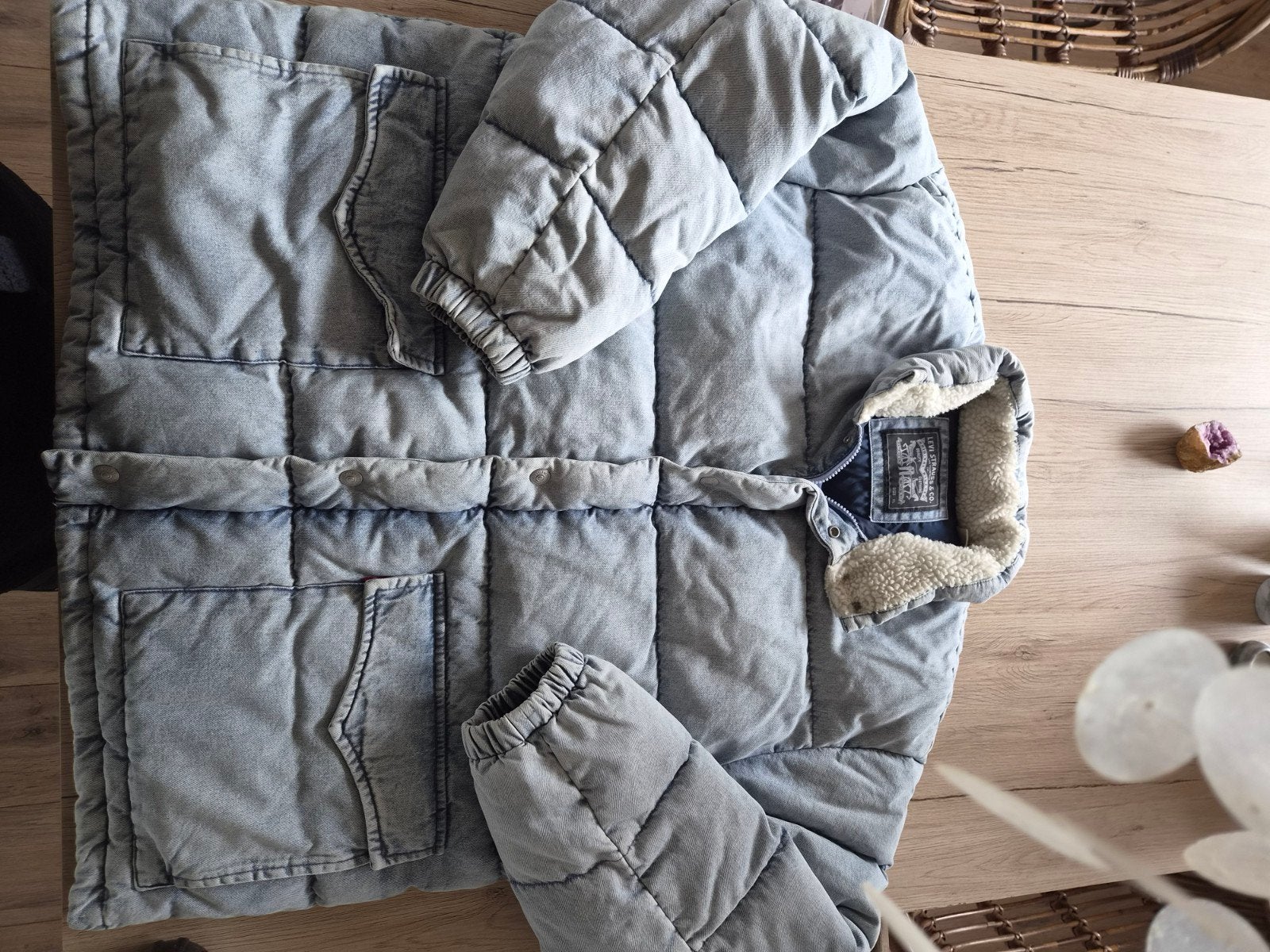 Levi's Puffer Jacket - XL, Levi's, Blauw, Nieuw, Overige maten