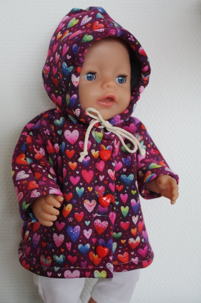 poppen kleertjes  jasje 43 cm  past baby born, Kinderen en Baby's, Speelgoed | Poppen, Ophalen of Verzenden, Nieuw, Babypop