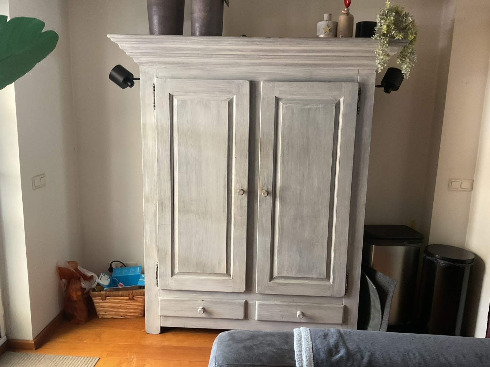 Toogkast ( eikenhout), Gebruikt, 100 tot 150 cm, Ophalen of Verzenden, Met lade(s)