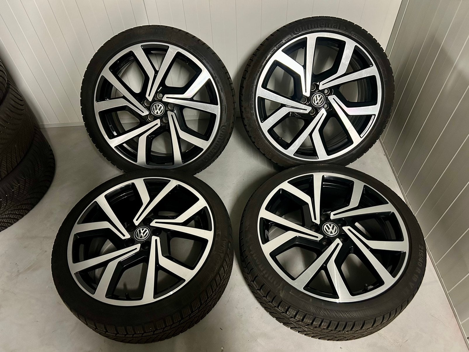 Originele VW volkswagen polo 6 GTI brescia 18 inch winter, Ophalen, 18 inch, Banden en Velgen, Winterbanden