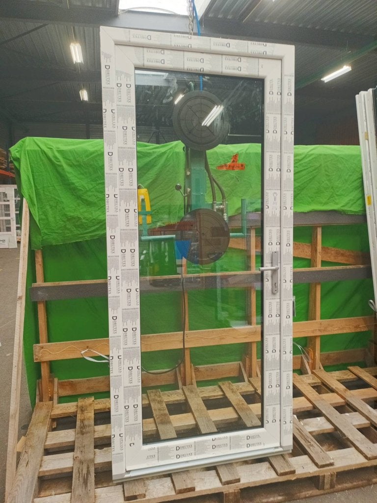 Kunststof Buitendeur volglas  b100 x h220 cm -2416-, Doe-het-zelf en Verbouw, Deuren en Horren, Kunststof, 215 cm of meer, Niet ingevuld