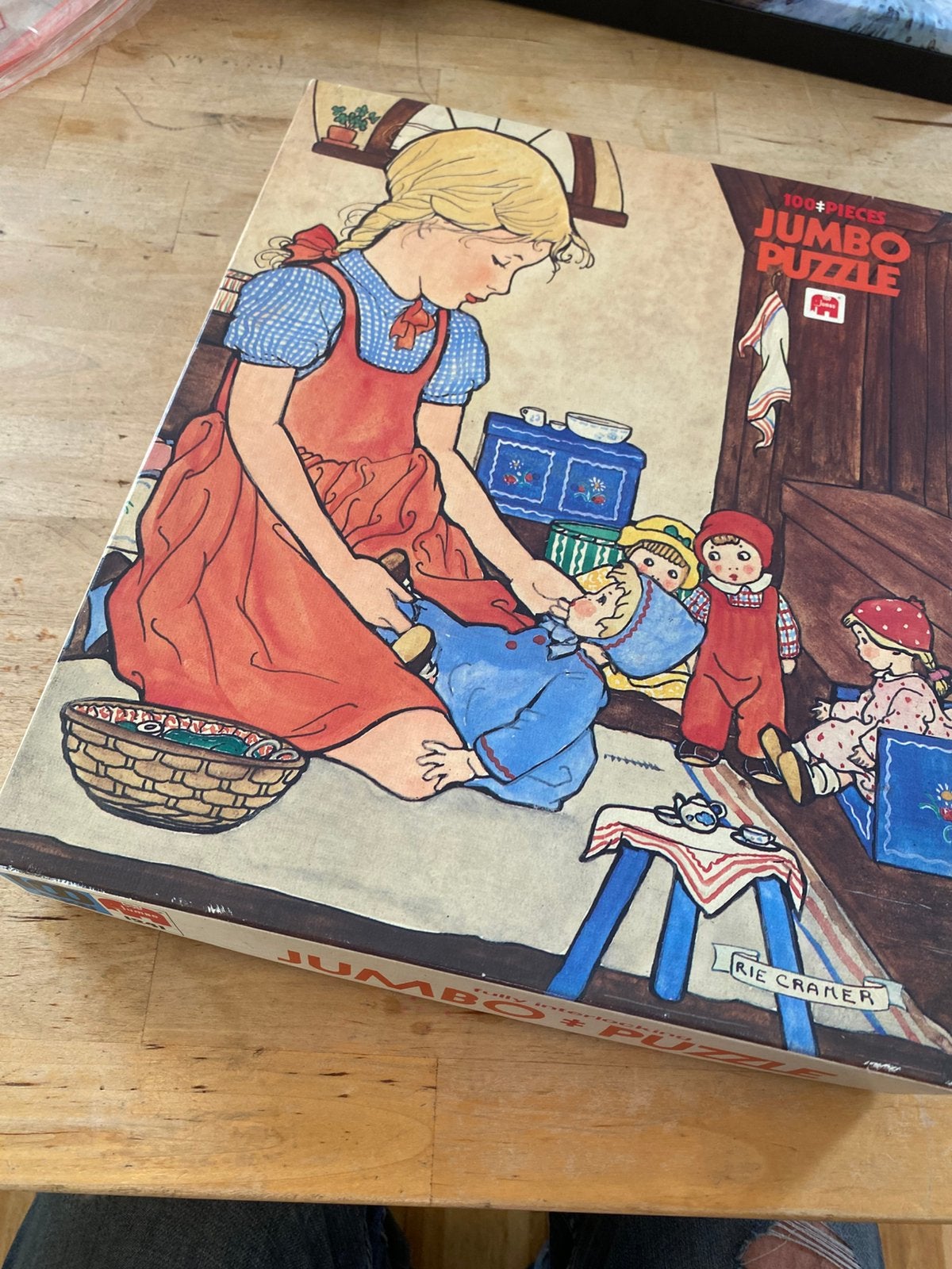 Legpuzzel retro Rie Cramer kinderpuzzel 100 stukjes, Ophalen, Meer dan 50 stukjes, Zo goed als nieuw, 6 jaar of ouder