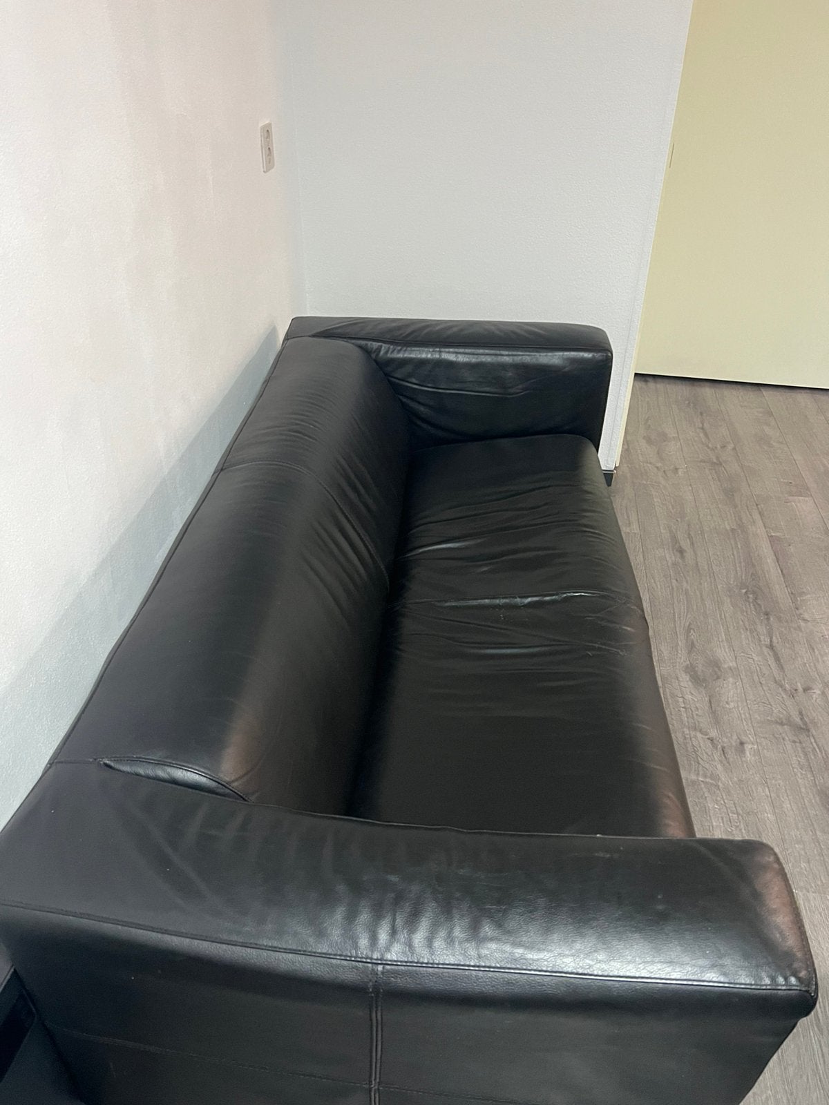 Leren bank, Huis en Inrichting, Ophalen, Gebruikt, Tweepersoons, Leer