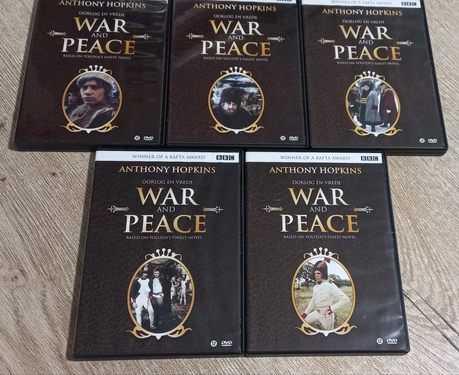 War and Peace (Oorlog en Vrede) DVD Boxset - Anthony Hopkins, Engels, Historisch of Kostuumdrama, Nederlands, Ophalen of Verzenden