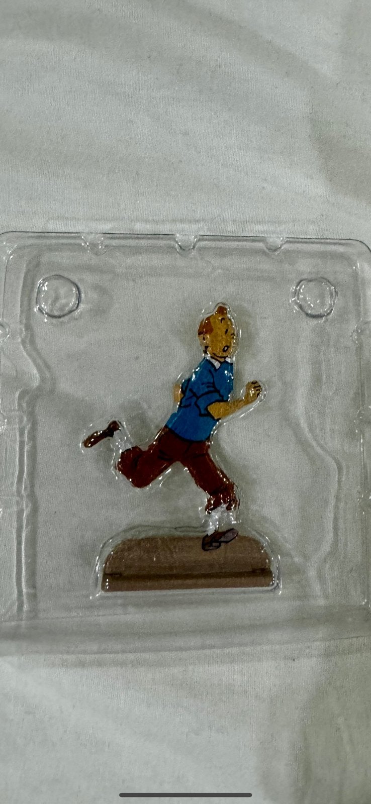 Kuifje figuurtje tin. Nieuw in de blister, Ophalen of Verzenden, Kuifje, Zo goed als nieuw, Beeldje of Figuurtje