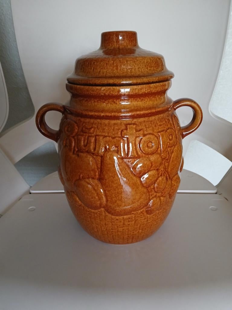 Rumtopf,merk Scheurich-Keramiek 820-28, Ophalen of Verzenden, Zo goed als nieuw, Overige materialen, Pot, Bus of Blik