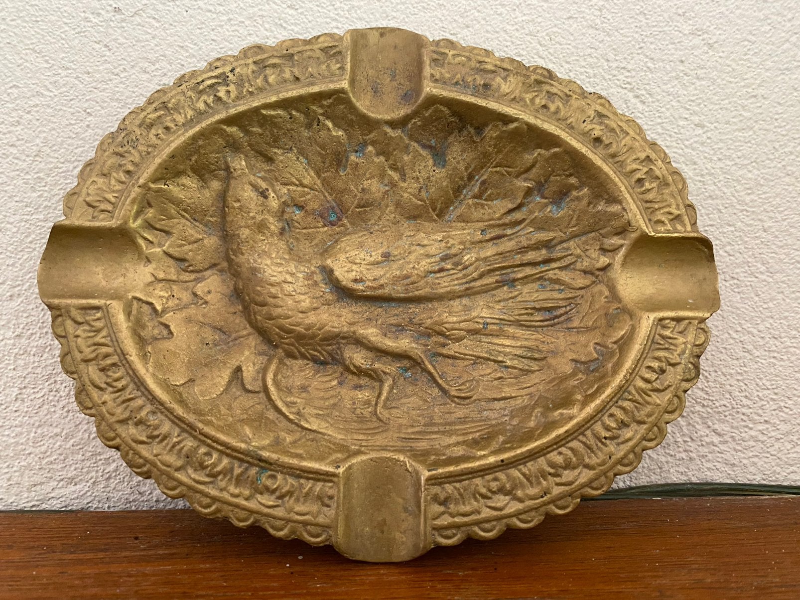 Asbak koper jaren ‘30, Ophalen of Verzenden, Gebruikt, Asbak