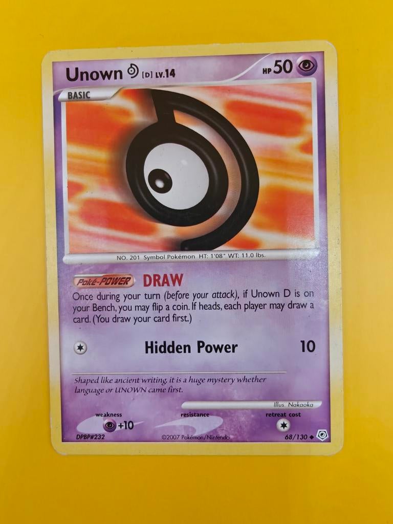 Unown (D) Lv.14 - Diamond & Pearl Base Set, Verzenden, Zo goed als nieuw