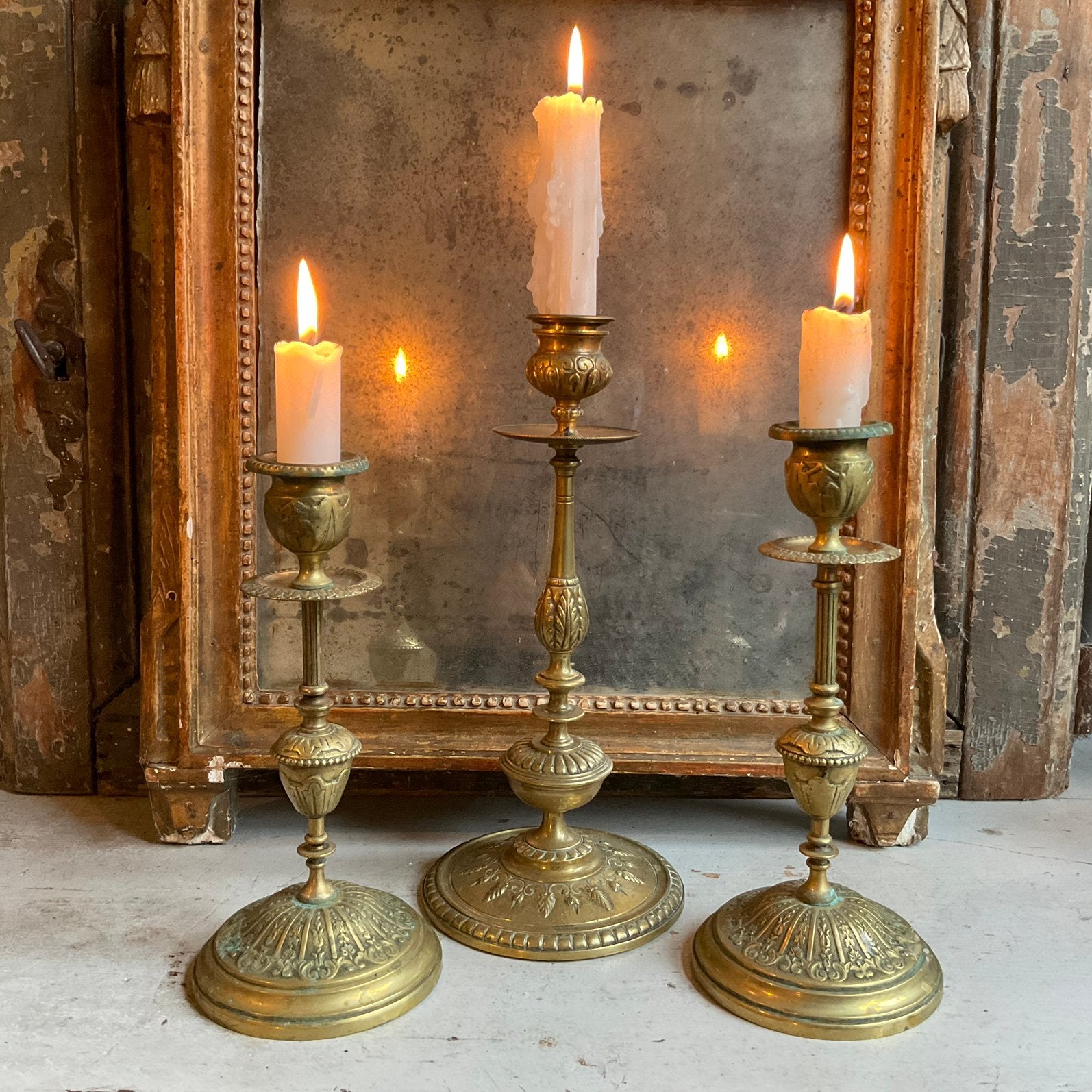 Oosterse kandelaars €25 per stuk *tres jolie duiven*, Verzenden, Koper of Brons