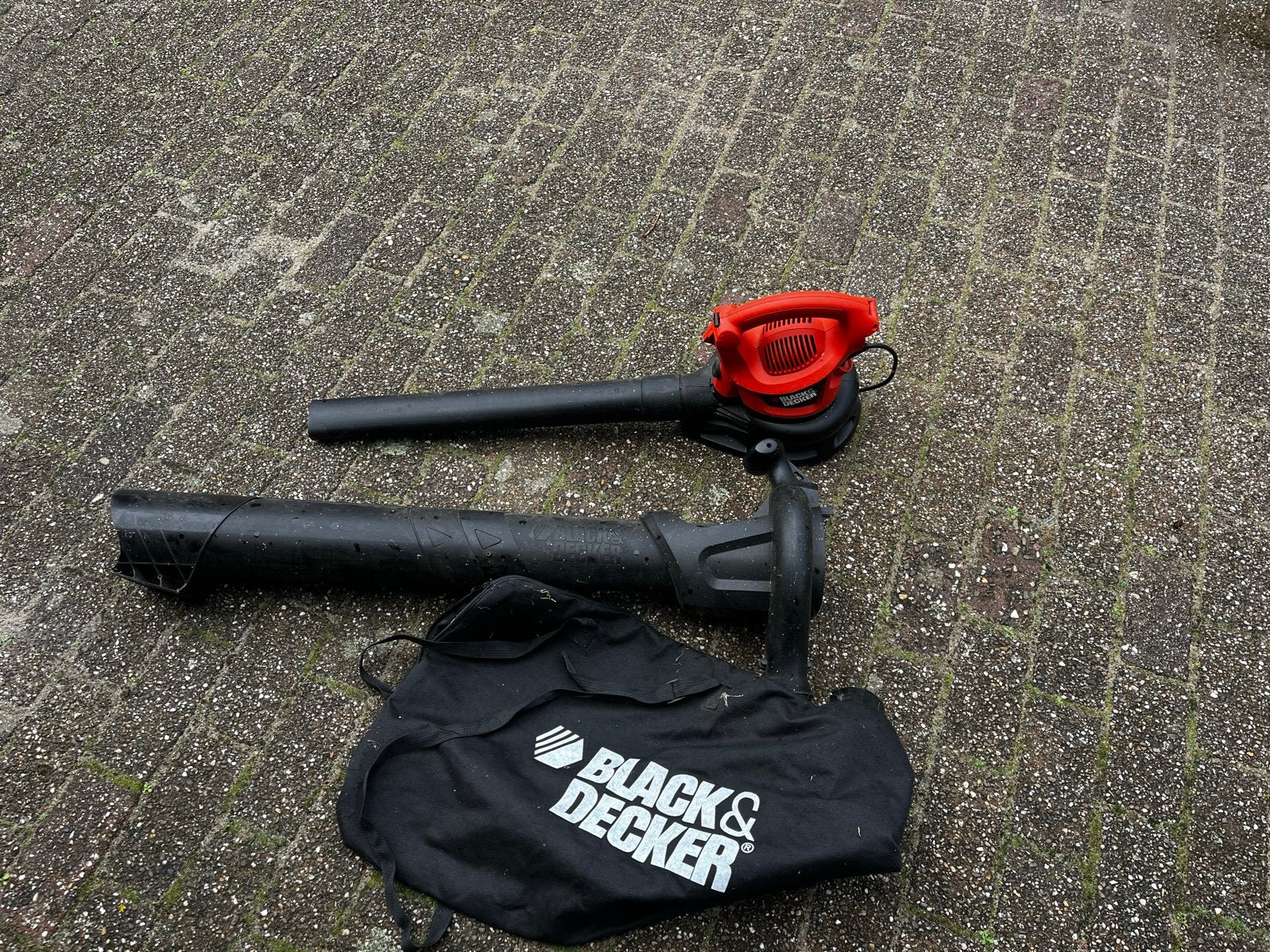 Black & Decker GW2200 Bladblazer/Bladzuiger met Opvangzak, Ophalen, Gebruikt, Handgedragen, Met opvangzak