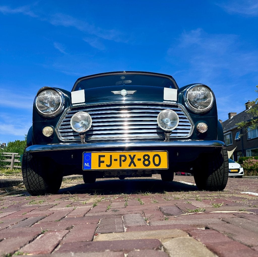 Classic Cooper Mini 1300 Automaat 1992 British Racing Green, 53 pk, 4 cilinders, 410 kg, Origineel Nederlands