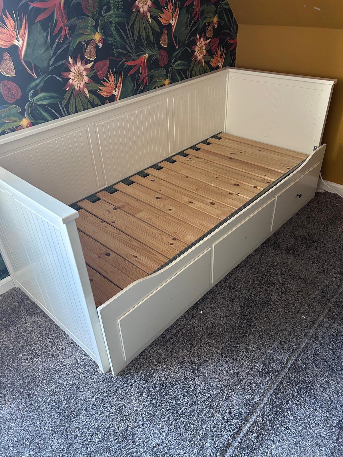 IKEA uitschuifbaar bed, Ophalen, Zo goed als nieuw, 180 cm of meer, 100 cm of meer