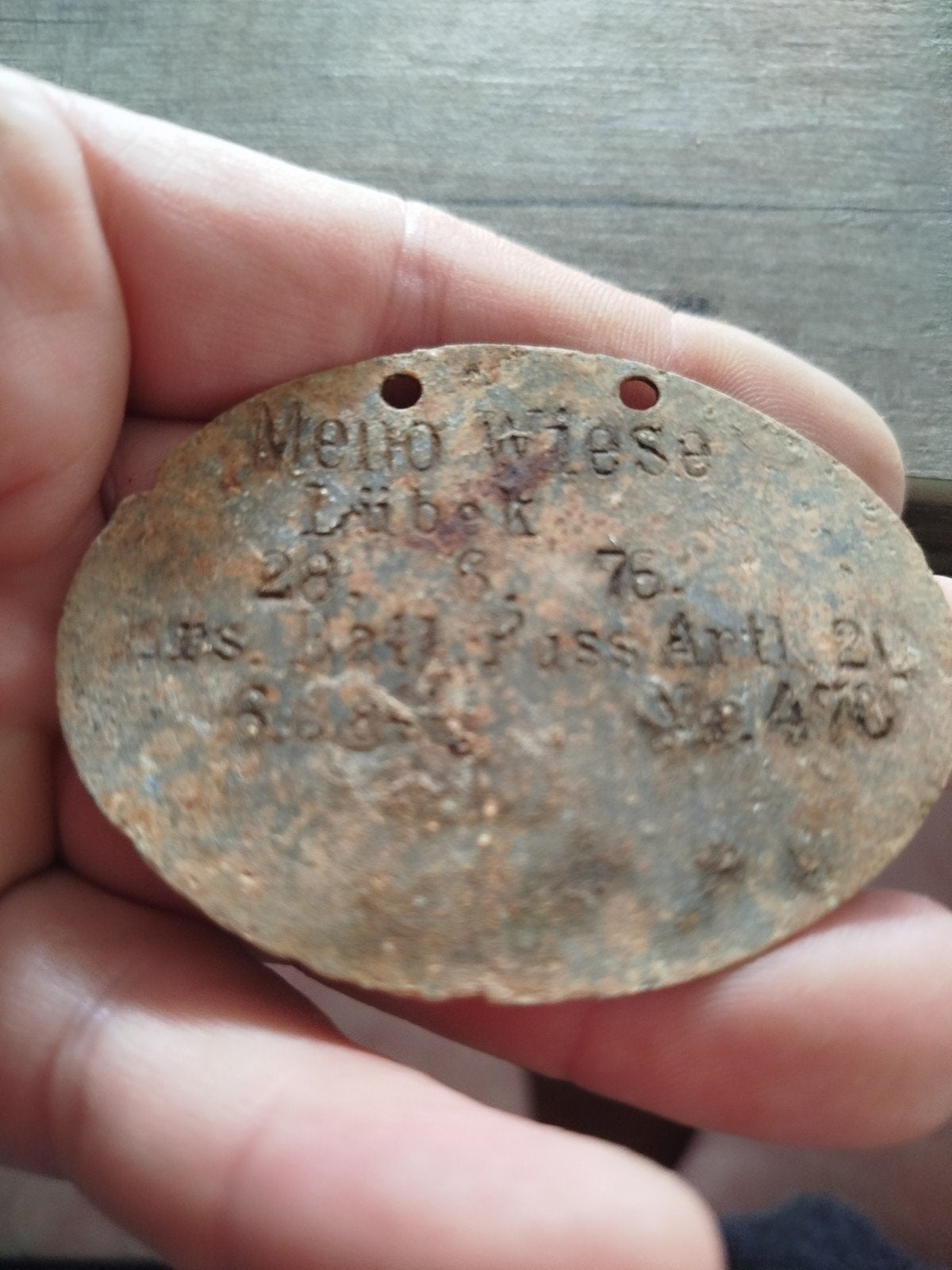 Meno Wiese fuss artillerie regiment 20 lubeck wo1, Ophalen of Verzenden, Nederland, Embleem of Badge
