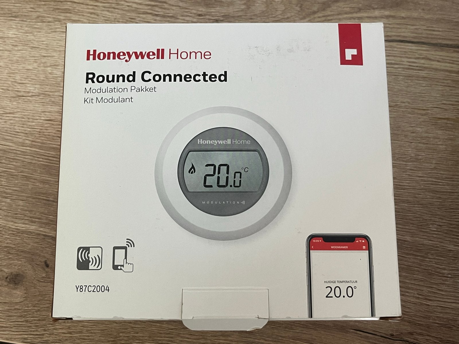 Honeywell Home Round Connected Wifi Klokthermostaat, Doe-het-zelf en Verbouw, Thermostaten, Ophalen, Slimme thermostaat, Nieuw