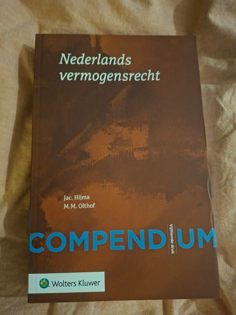 Compendium Nederlands vermogensrecht - Jac. Hijma, Boeken, Studieboeken en Cursussen, Zo goed als nieuw, Gamma, Jac. Hijma, M.M. Olthof