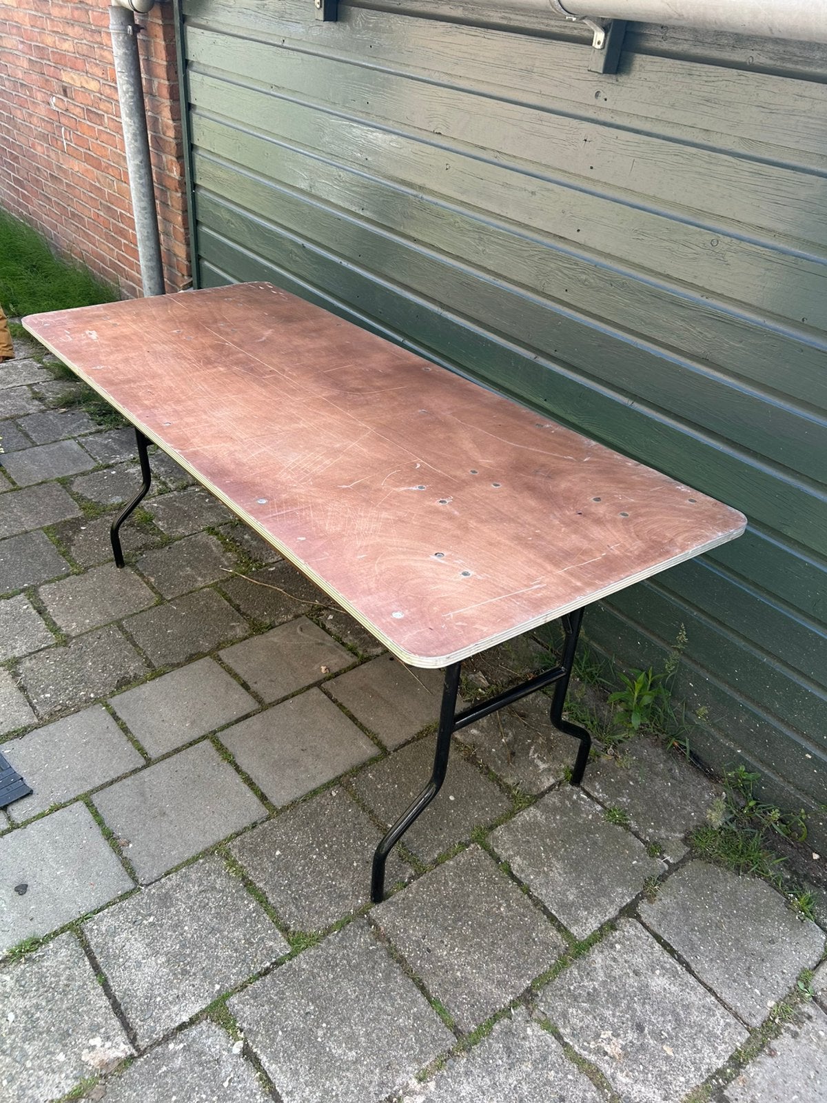 Inklapbare tafel, Tuin en Terras, Picknicktafels, Ophalen, Zo goed als nieuw, Inklapbaar, Rechthoekig