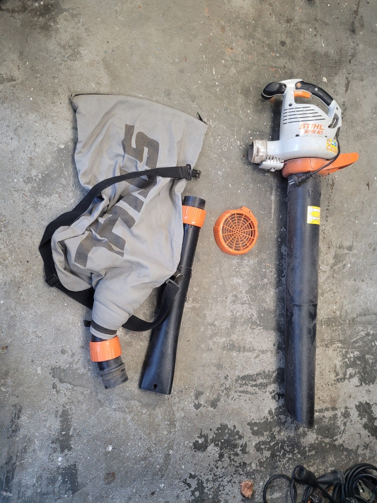 Stihl SHE81 bladblazer bladzuiger, Tuin en Terras, Bladblazers, Ophalen, Gebruikt, Elektrisch