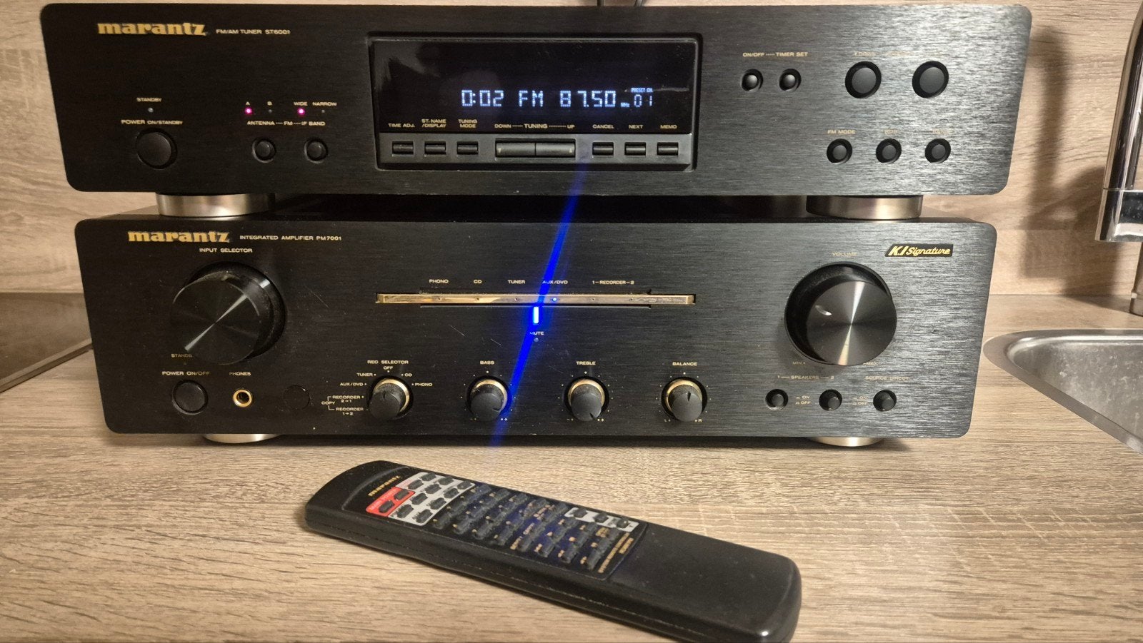 Marantz PM-780 KI Signature Versterker & ST6001 Tuner, Ophalen of Verzenden, Zo goed als nieuw, Tuner of Radio, Losse componenten
