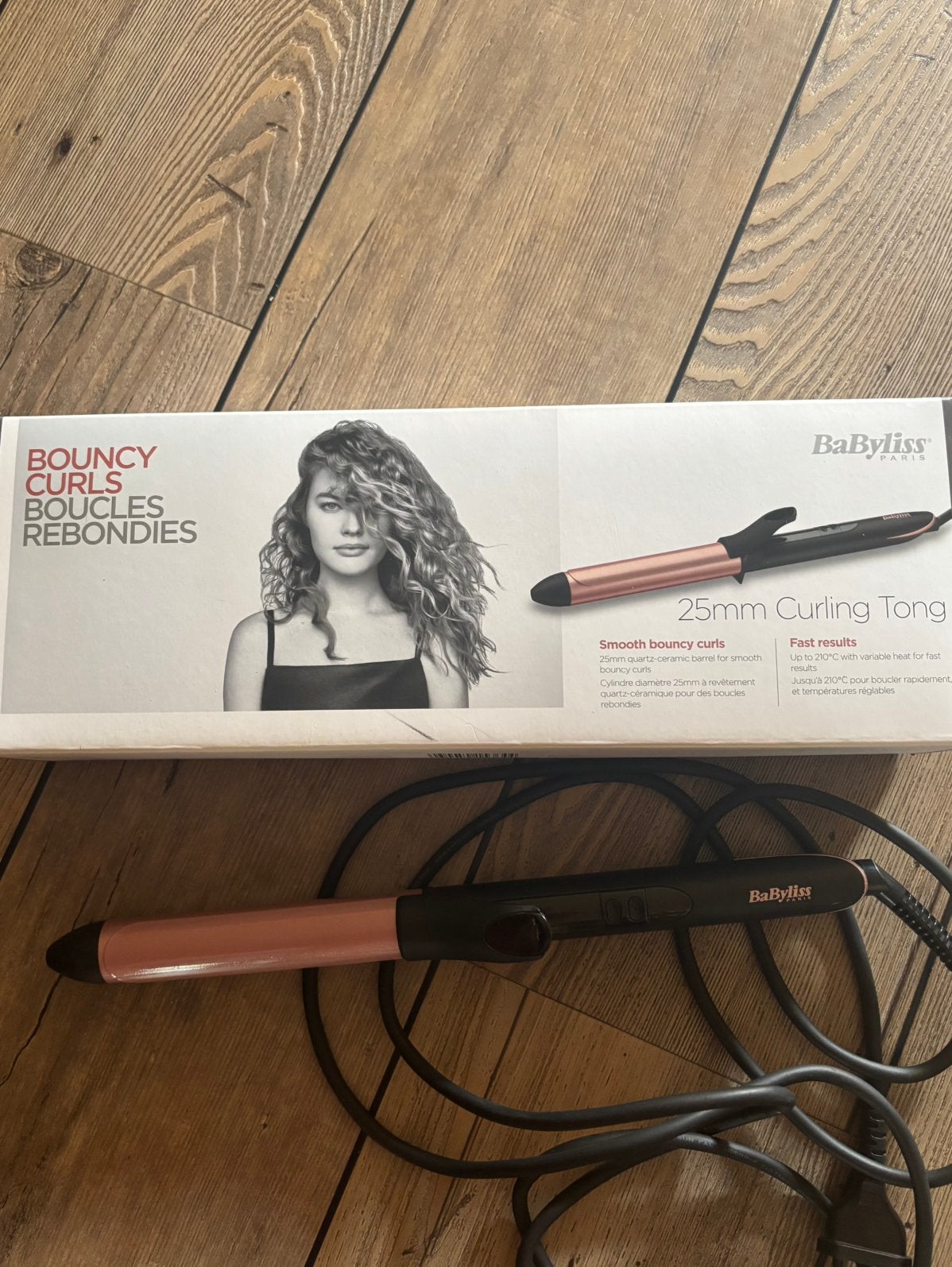 Babyliss 25mm Curling Tong, Ophalen of Verzenden, Zo goed als nieuw, Krultang of Stijltang