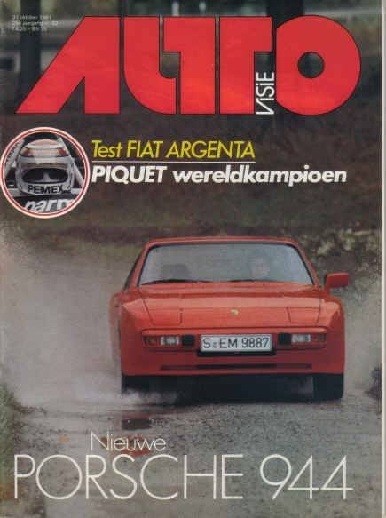 Autovisie 22 1981 : Fiat Argenta 2.0i - Porsche 944 - Talbot, Ophalen of Verzenden, Gelezen, Algemeen