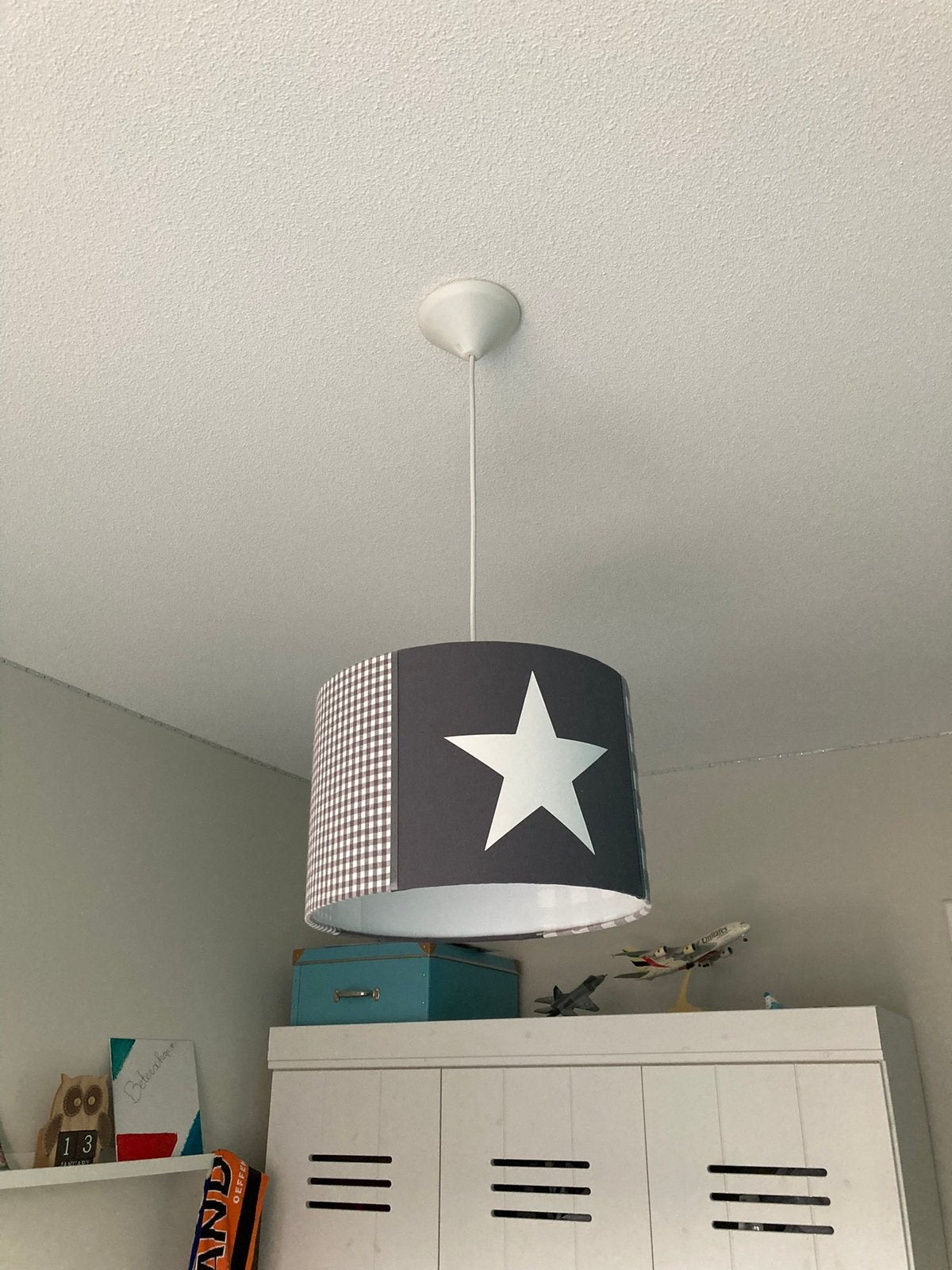 Hang lamp kinderkamet met bijpassend kussen, Ophalen, Zo goed als nieuw