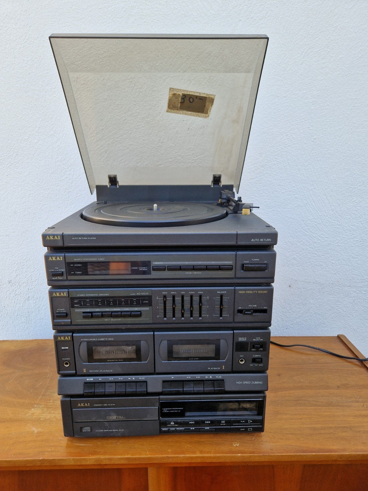 Akai Stereo Set met Platenspeler, Cassettedeck, Tuner, CD, Audio, Tv en Foto, Stereo-sets, Special Oldies, Cassettedeck, Rudolf.bilt@gmail.com