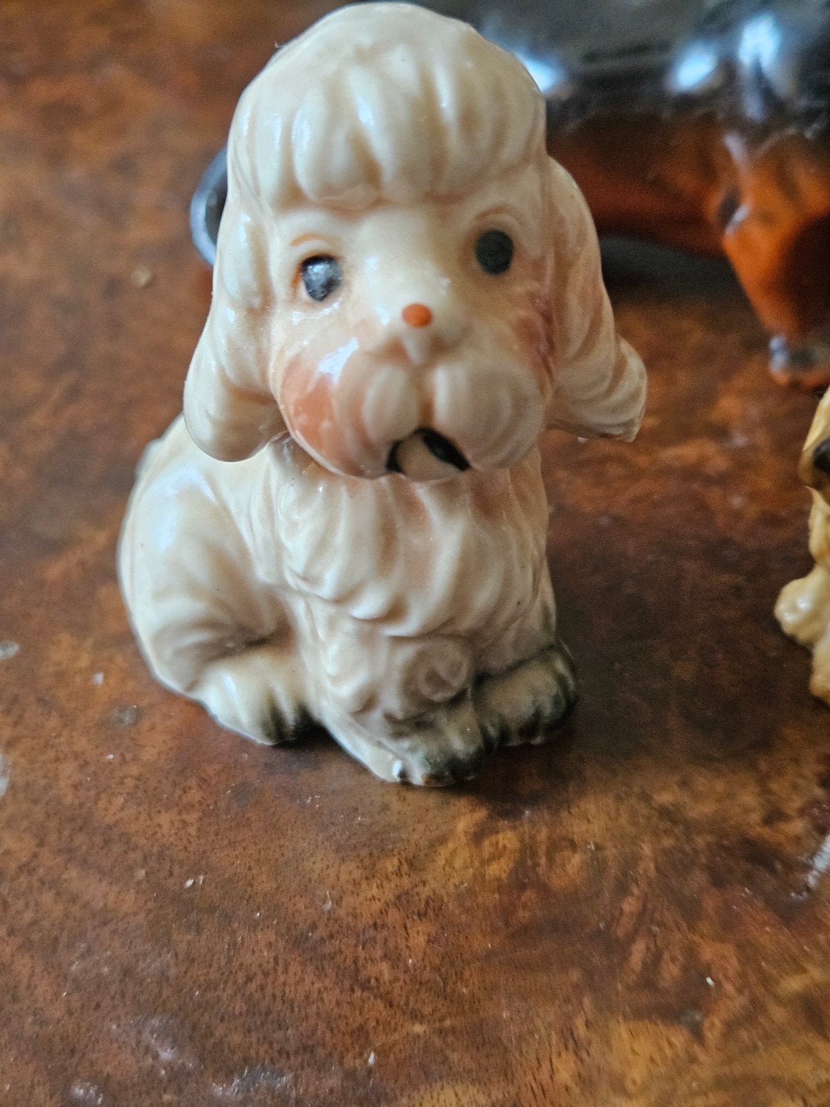 Vintage porseleinen honden beeldjes, Ophalen of Verzenden