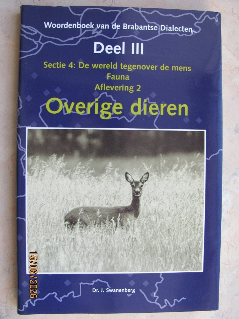 NIEUW Swanenberg OVERIGE DIEREN Woordenboek Brabants Dialect, Boeken, Nieuw, Ophalen of Verzenden, WO, Jos Swanenberg