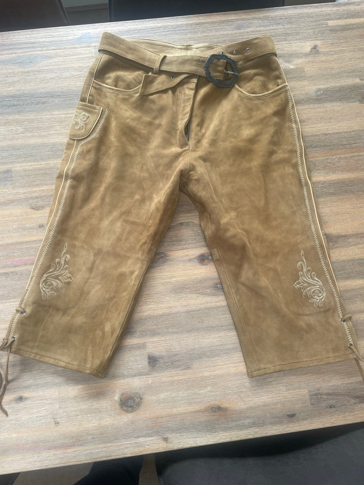 Lederhose maat 40 (valt als 38), Kleding | Dames, Maat 38/40 (M), Ophalen of Verzenden, Zo goed als nieuw, Kleding