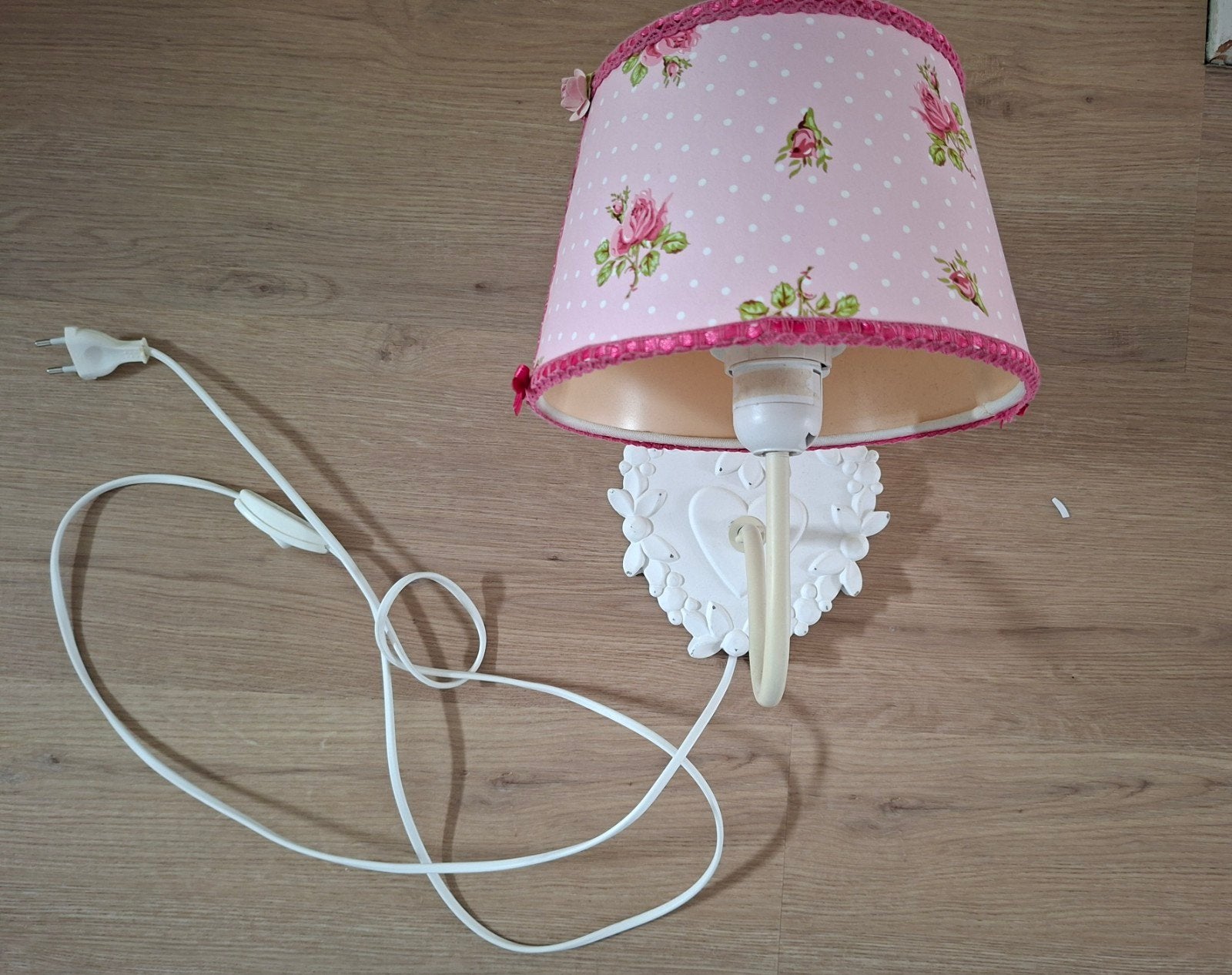 Clayre en Eef wandlamp met Pip lampenkapje, Bedlamp, E14 (klein), Ophalen of Verzenden, Zo goed als nieuw