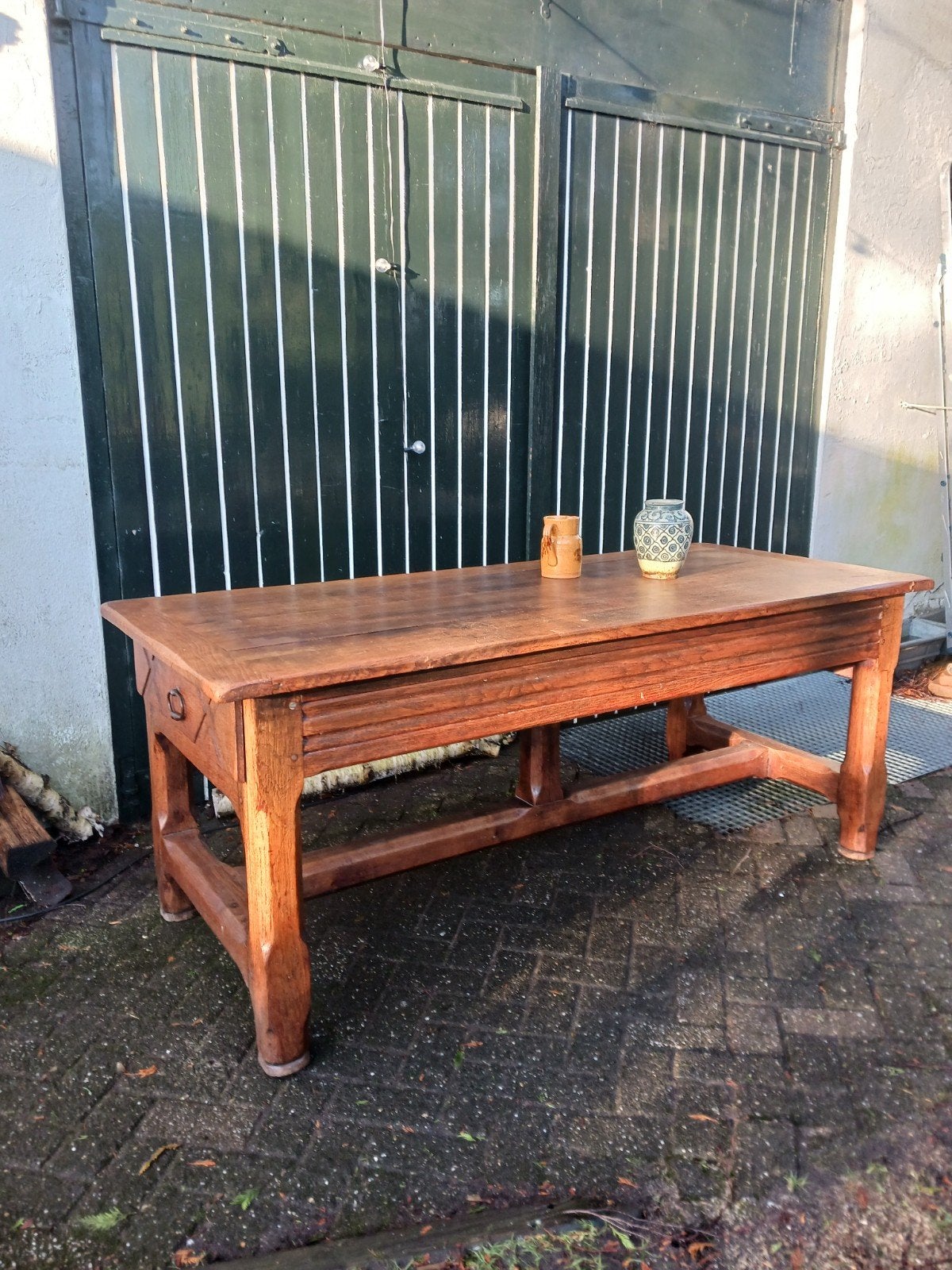 Antieke Boerentafel, Ophalen