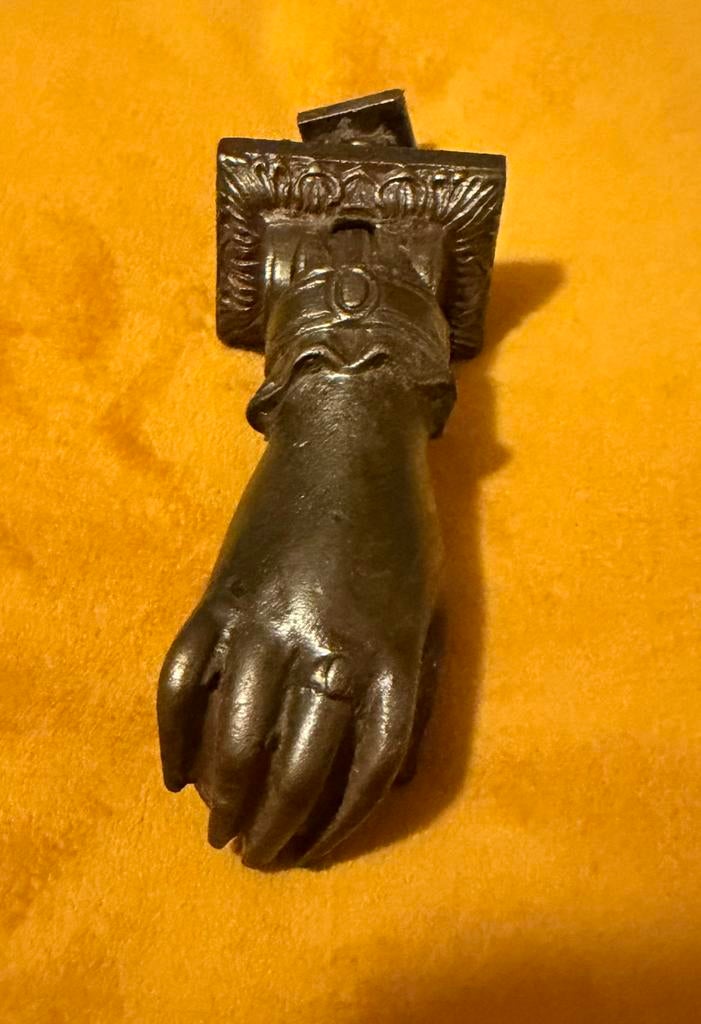 Antieke Franse gietijzeren deurklopper, Ophalen of Verzenden
