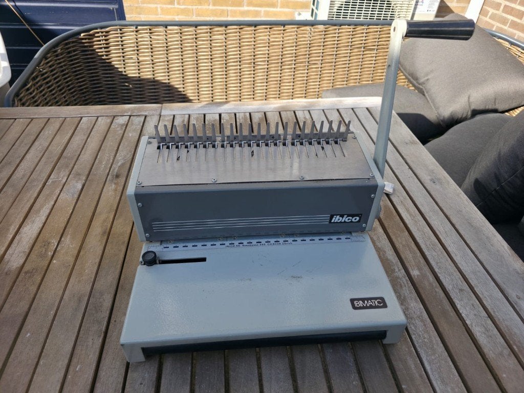 Ibico Ibimatic handbediende inbindmachine, Ophalen of Verzenden, Gebruikt