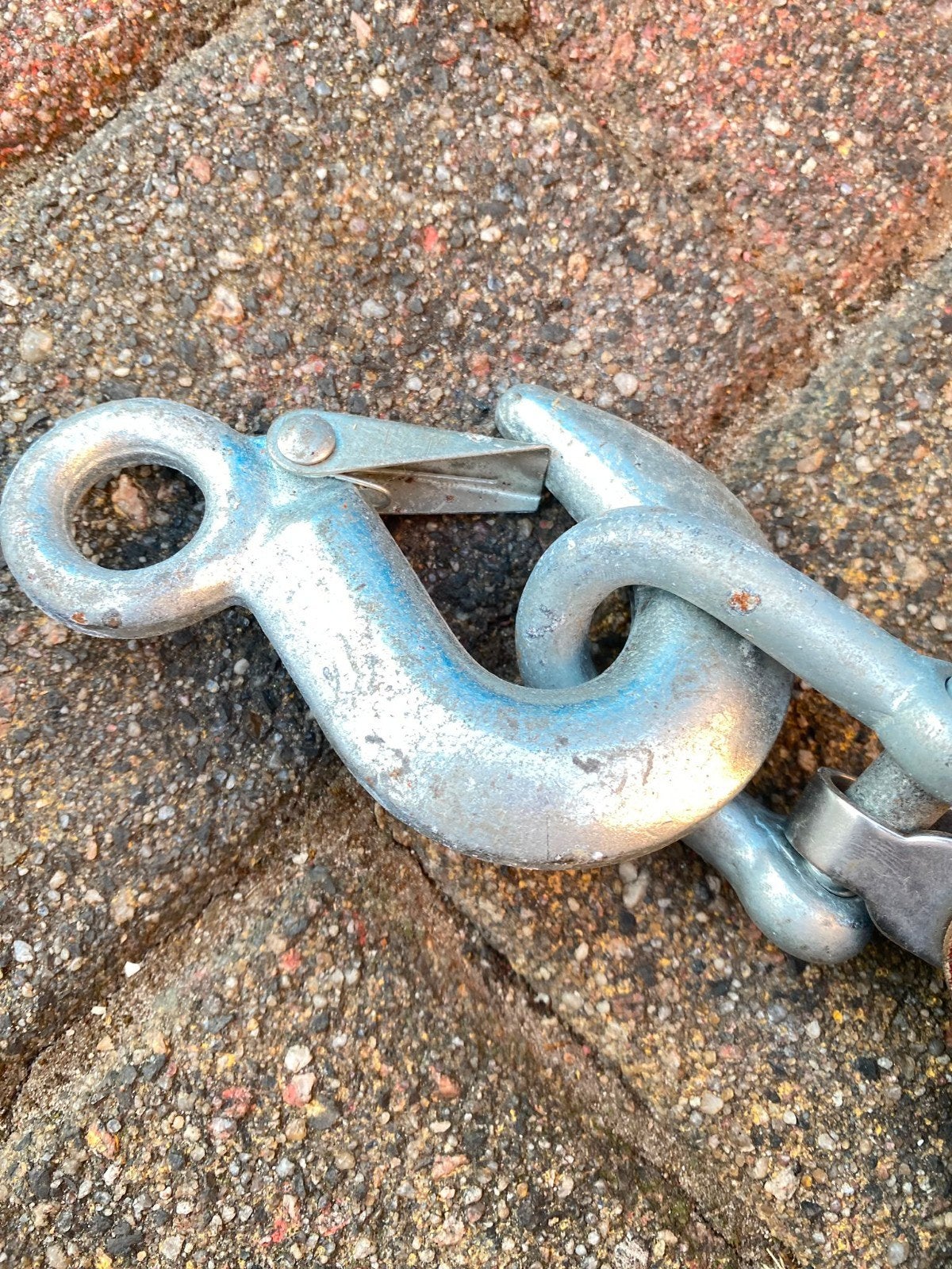 Metalen haak met veiligheidssluiting soldeer, Ophalen of Verzenden, Gebruikt, Overige typen