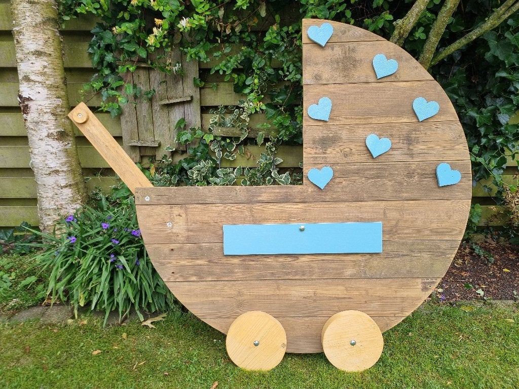 Geboortebord kinderwagen of koe, Ophalen, Zo goed als nieuw, Geboortebord
