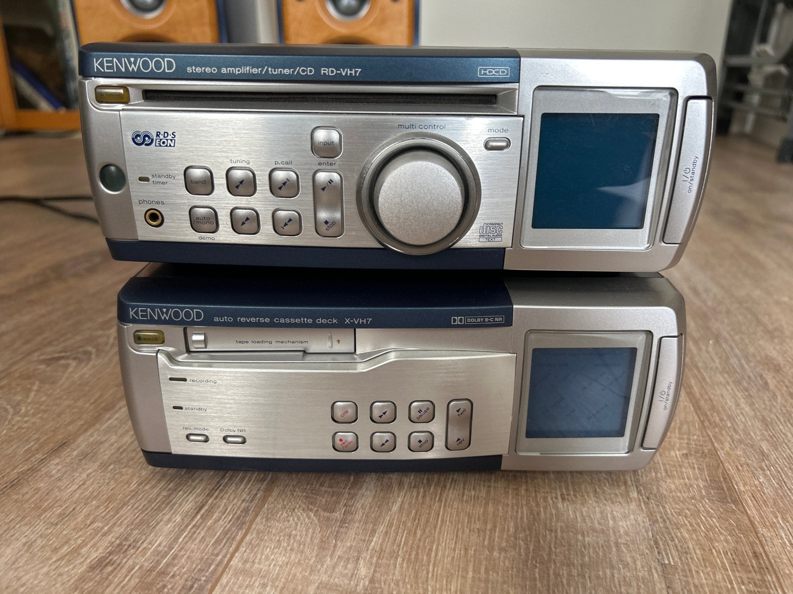 Kenwood Stereo Set RD-VH7 & X-VH7 met Speakers en Afstandsbe, Audio, Tv en Foto, Ophalen, Gebruikt, Cassettedeck, Losse componenten